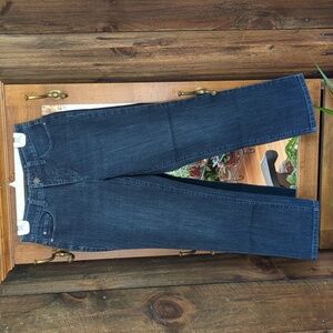 Christopher & Banks Classic Fit Slim Pocket Straight Leg Dark Wash Jeans 4P